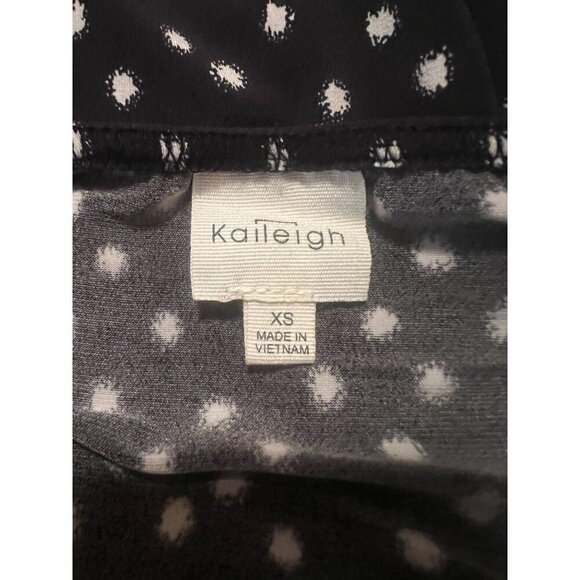 Kaileigh Black & White Polka Dot Jumpsuit -‎ XS - LIKE NEW - Picture 4 of 6